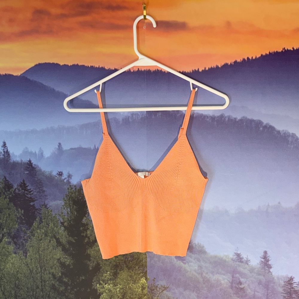 Gianni Bini Orange Crop Top
